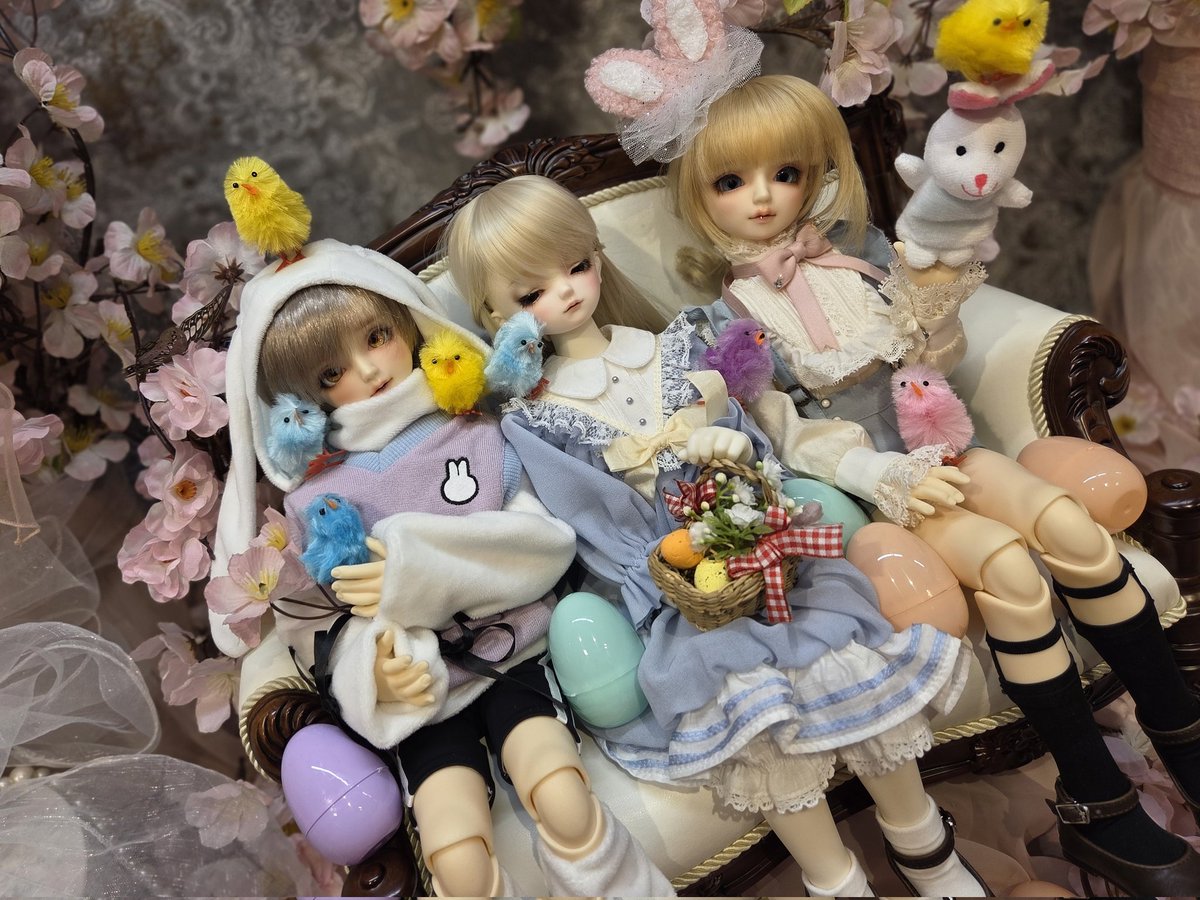 _Lepus_Lei_'s tweet photo. 本日窓に行ってきましたん〜！
ぴよこ沢山でかわゆす(◍´꒳`◍)
お写真は
@Enaga_7311212 ちの詩音ちゃんと
@kaguya_doll ちの翠ちゃんと一緒に！ https://t.co/WedCX9hLKH