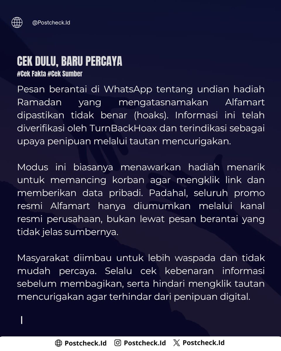 Postcheck.id tweet media