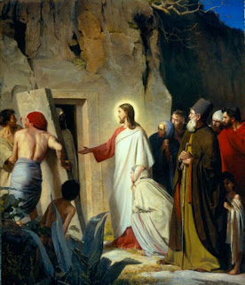 PatricksCalling's tweet image. A reading from the Gospel according to John

John 11:1-45
Now a man was ill, Lazarus from Bethany, 
the village of Mary and her sister Martha.
Mary was the one who had anointed the Lord with perfumed oil 
and dried his feet with her hair; 
it was her brother Lazarus who was ill.