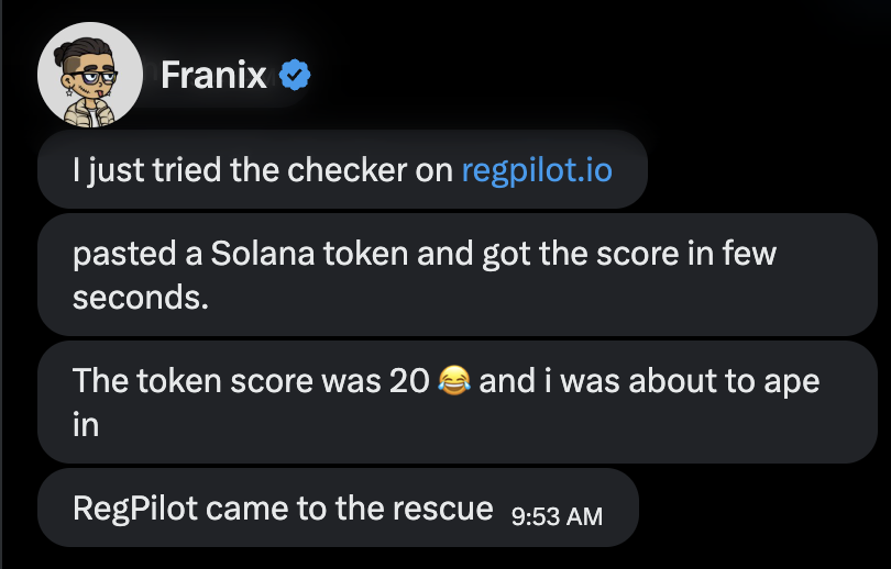 RegPilot tweet media