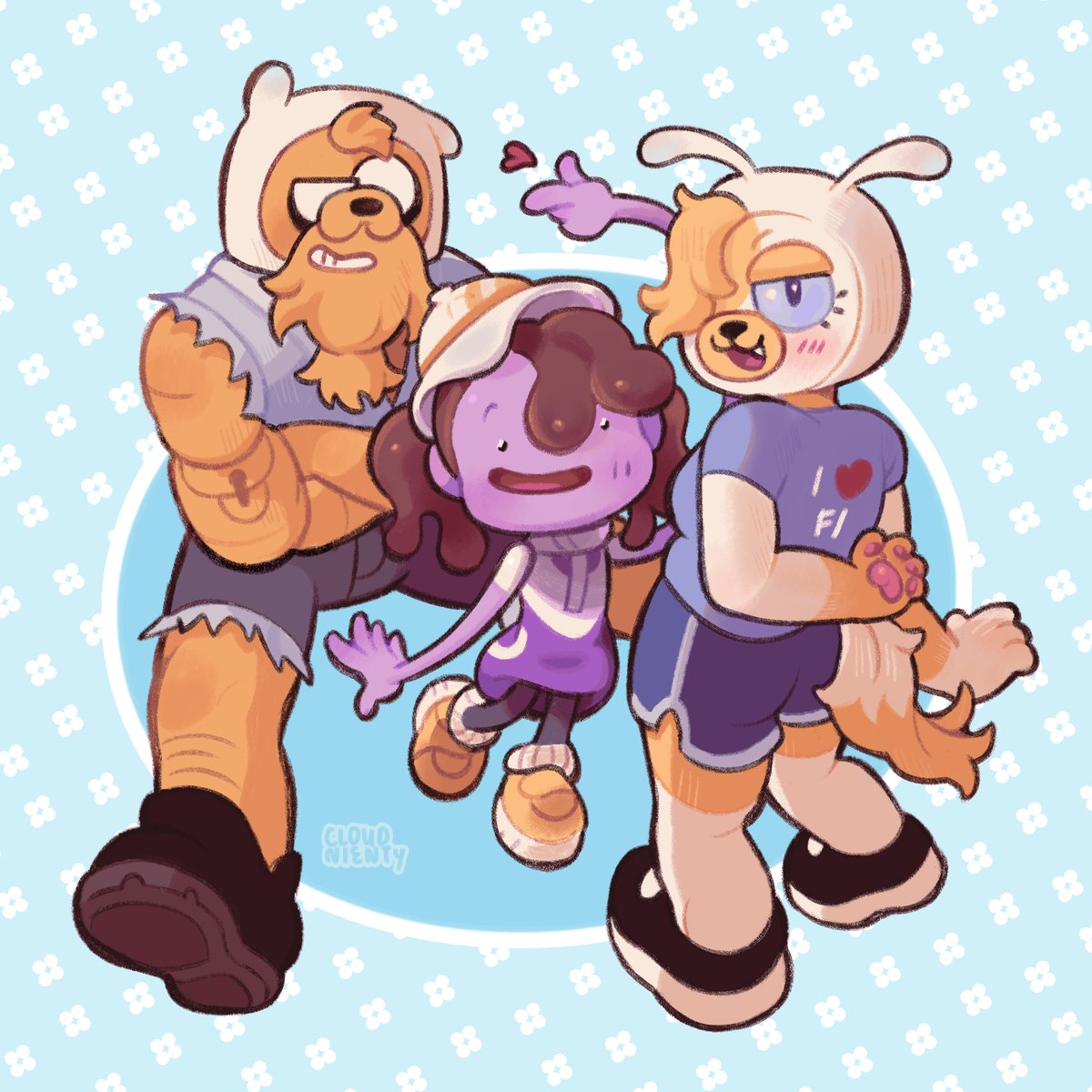 my shapeshifting friedns🥺 #adventuretime #pokopia