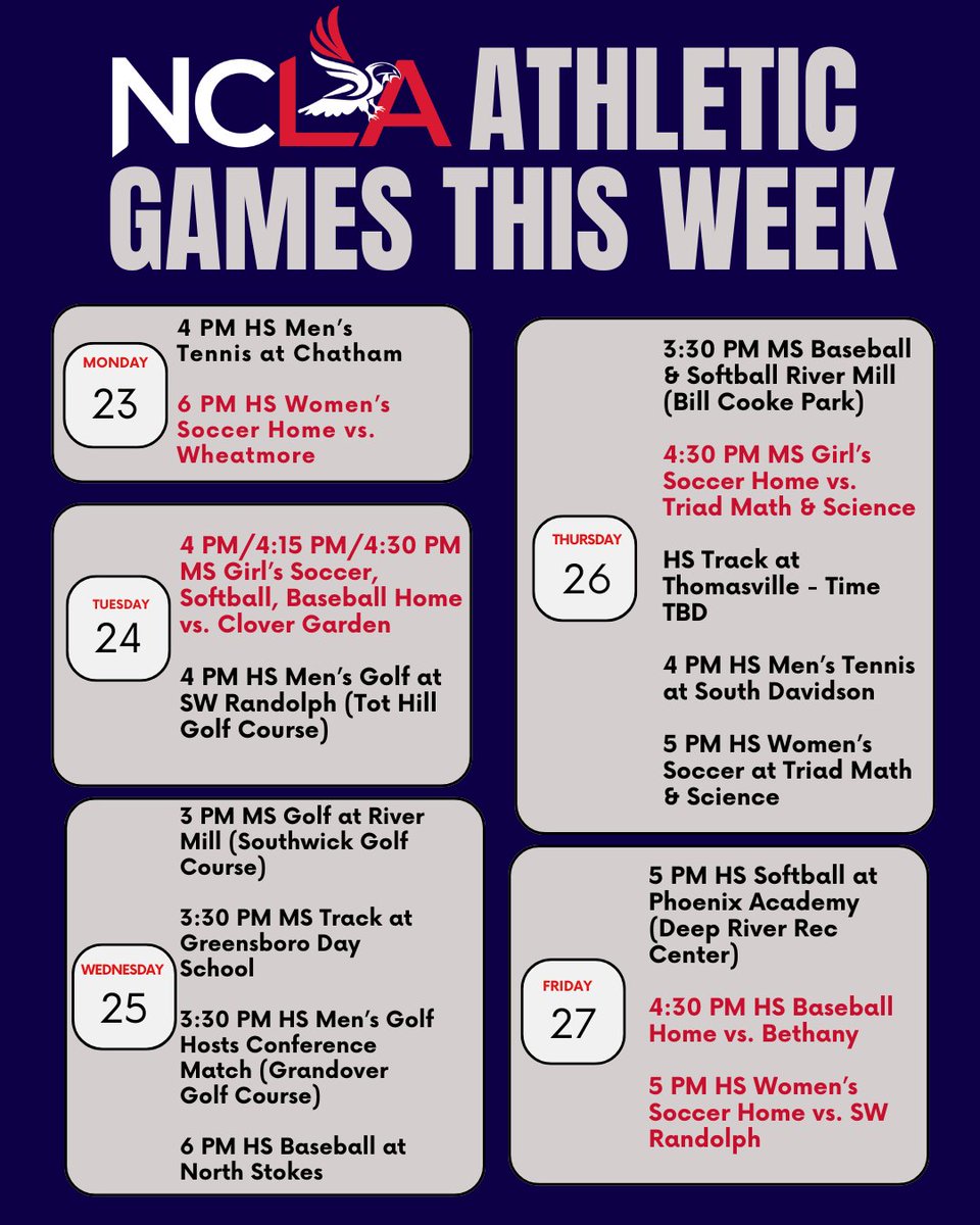 NCLA Falcon Athletics tweet media