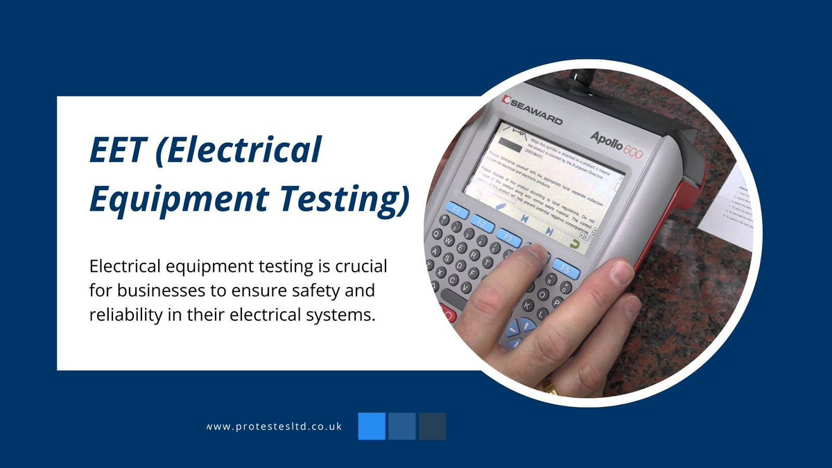 ProtestESLtd's tweet photo. 🔌 ✔️ Electrical Equipment Testing (EET)

🔋 Ensure your equipment is safe and efficient with our expert technicians and comprehensive testing.

❌ Avoid breakdowns! Keep your equipment running smoothly.

#ElectricalSafety #EET #PATTesting

https://t.co/P4XEGbwadH https://t.co/4PgItz0MlZ
