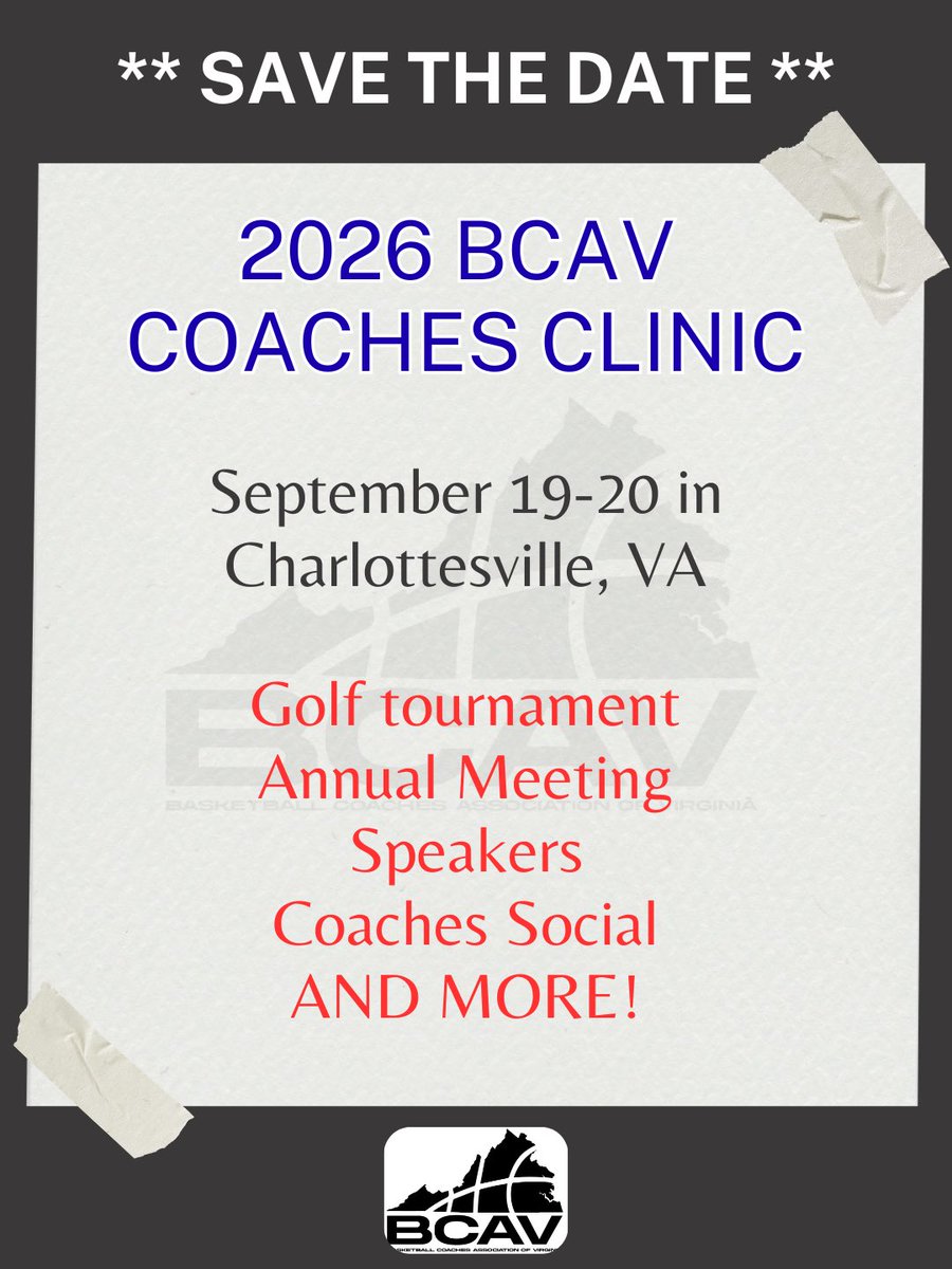 Basketball Coaches Association of Virginia (BCAV) tweet media