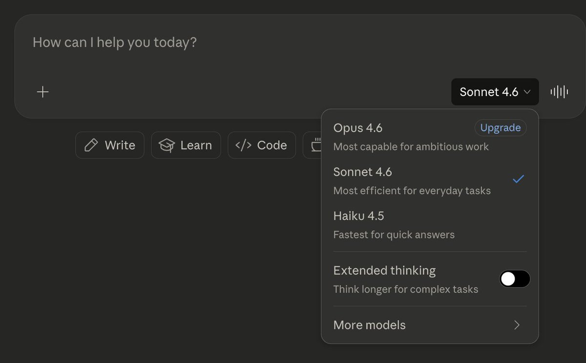 What’s your favorite Claude model right now? 

• Claude Sonnet 4.6
• Claude Opus 4.6
• Claude Haiku 4.5