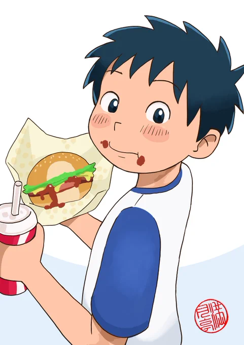 がぶっと顔ごとつっこんで食べるやつ