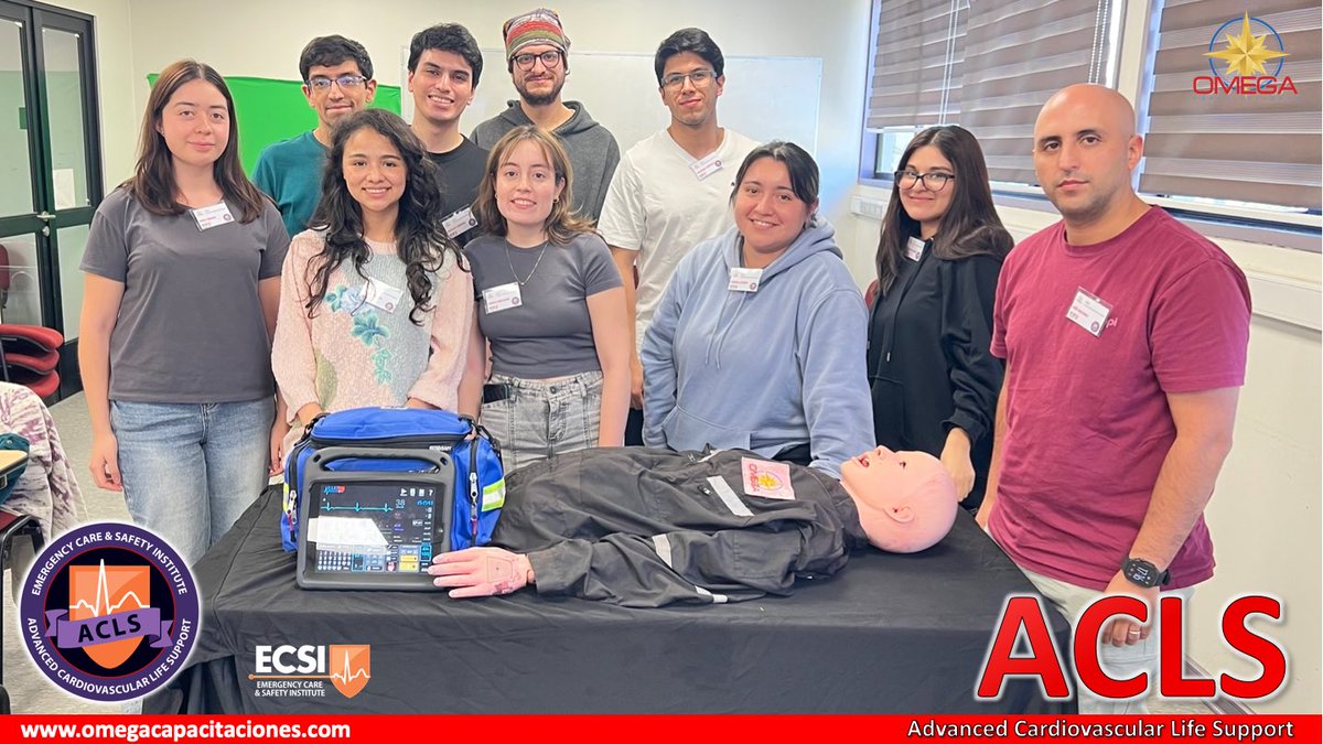 ACLS #omegacapacitaciones
Advanced Cardiovascular Life Support
ECSI Emergency Care &amp; Safety Institute
omegacapacitaciones.com

#acls #ecsi #reanimacion #ems 
 <a href="/JBLearning/">Jones & Bartlett Learning</a> <a href="/PublicSafetyGrp/">Public Safety Group</a>