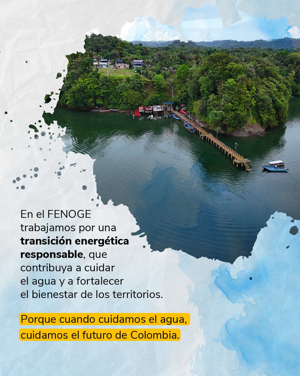 FondoFenoge's tweet photo. #CadaGotaCuenta 💧 | En este día en que conmemoramos el Día Mundial del Agua, queremos recordarte que el agua representa el presente y el futuro de millones de personas. Cuidarla es proteger la vida, los territorios y los ecosistemas que nos rodean.
Desde el #FENOGE trabajamos por una transición energética que promueva el uso responsable de la energía y contribuya a la protección de nuestros recursos naturales. 🌱⚡
Porque cuidar el agua también es cuidar el futuro de Colombia. 🇨🇴
#AguaComoBienComún
#ConDignidadCumplimos