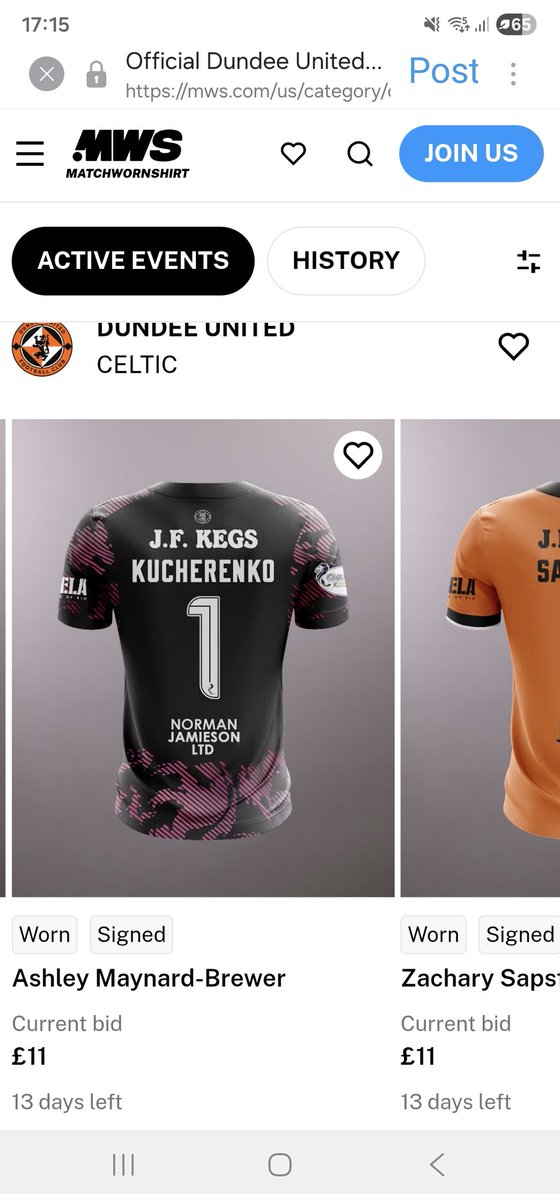 arabgarry's tweet photo. @dundeeunitedfc @MatchWornShirt Not too sure this one will go for much https://t.co/77lxPC2X6e