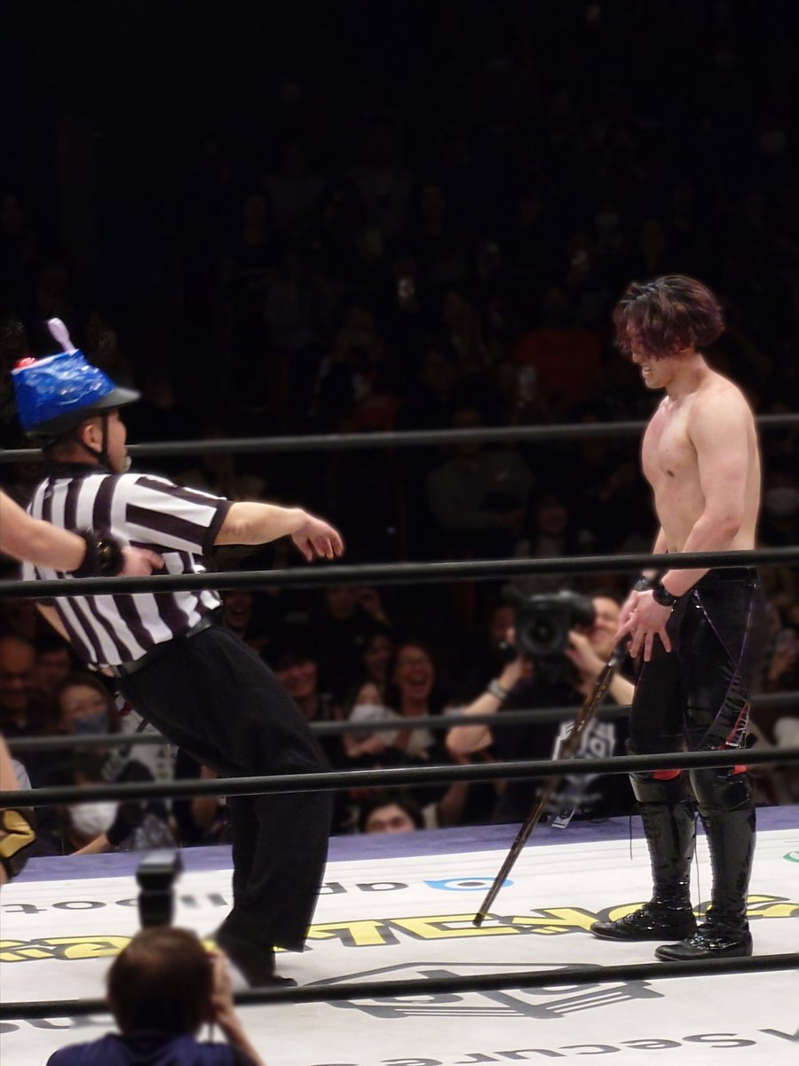 meguchan_ei90's tweet photo. 2026.3.22 後楽園ホール
岡谷渾身の変顔にぶっ倒れる松井さん😂
 #ddtpro
 #judgmentDDT https://t.co/Fmow5iJGAR