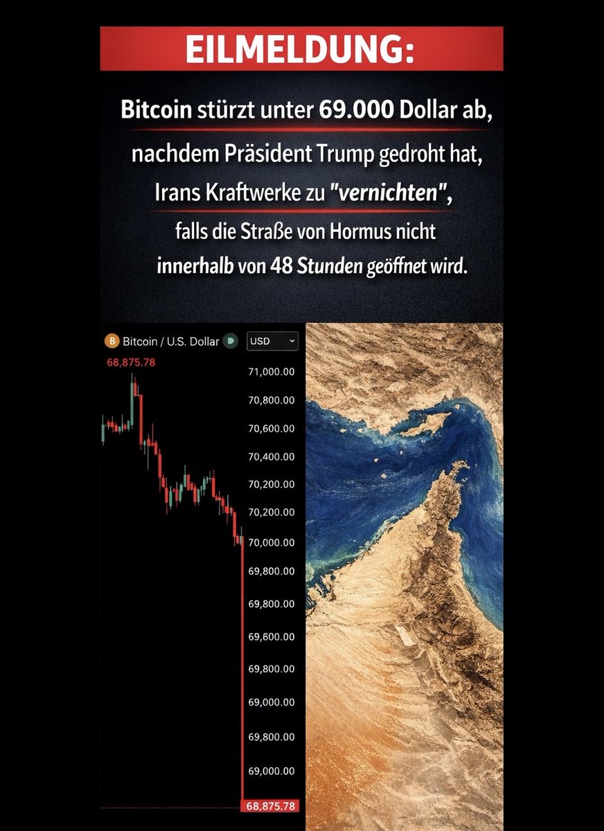 simplyfinance25's tweet photo. Bitcoin unter Druck! #bitcoin #bitcoinnews #Iran #nahostkonflikt #trading https://t.co/75HGStSlaK