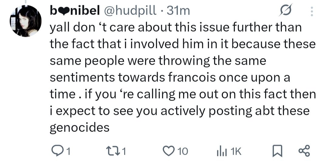 You can say a lot about Hudcels, but you can't call them unaware about the double standards and hypocrisy we're witnessing in this moment. (This account has now been deactivated btw)