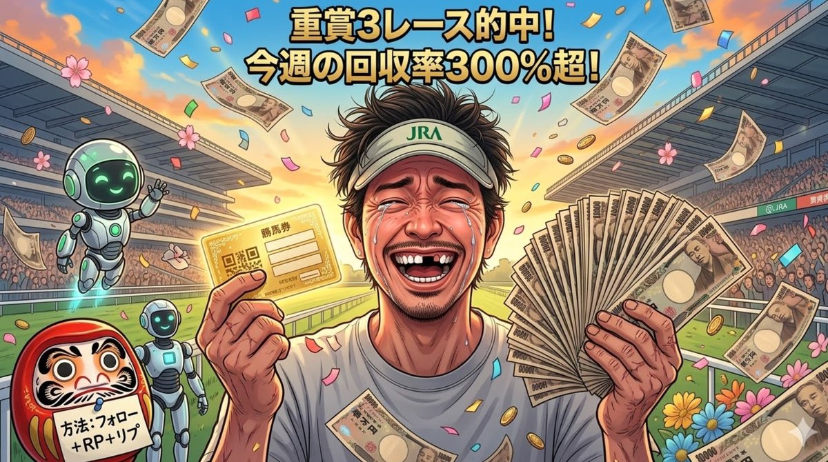 競馬AI総監督 回収率101.8% tweet media