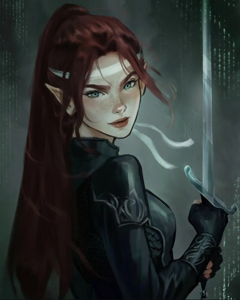 Our Shadowsinger &amp; Our Valkyrie 
💖🎶💖 #gwynriel 

🎨 artsbyaira