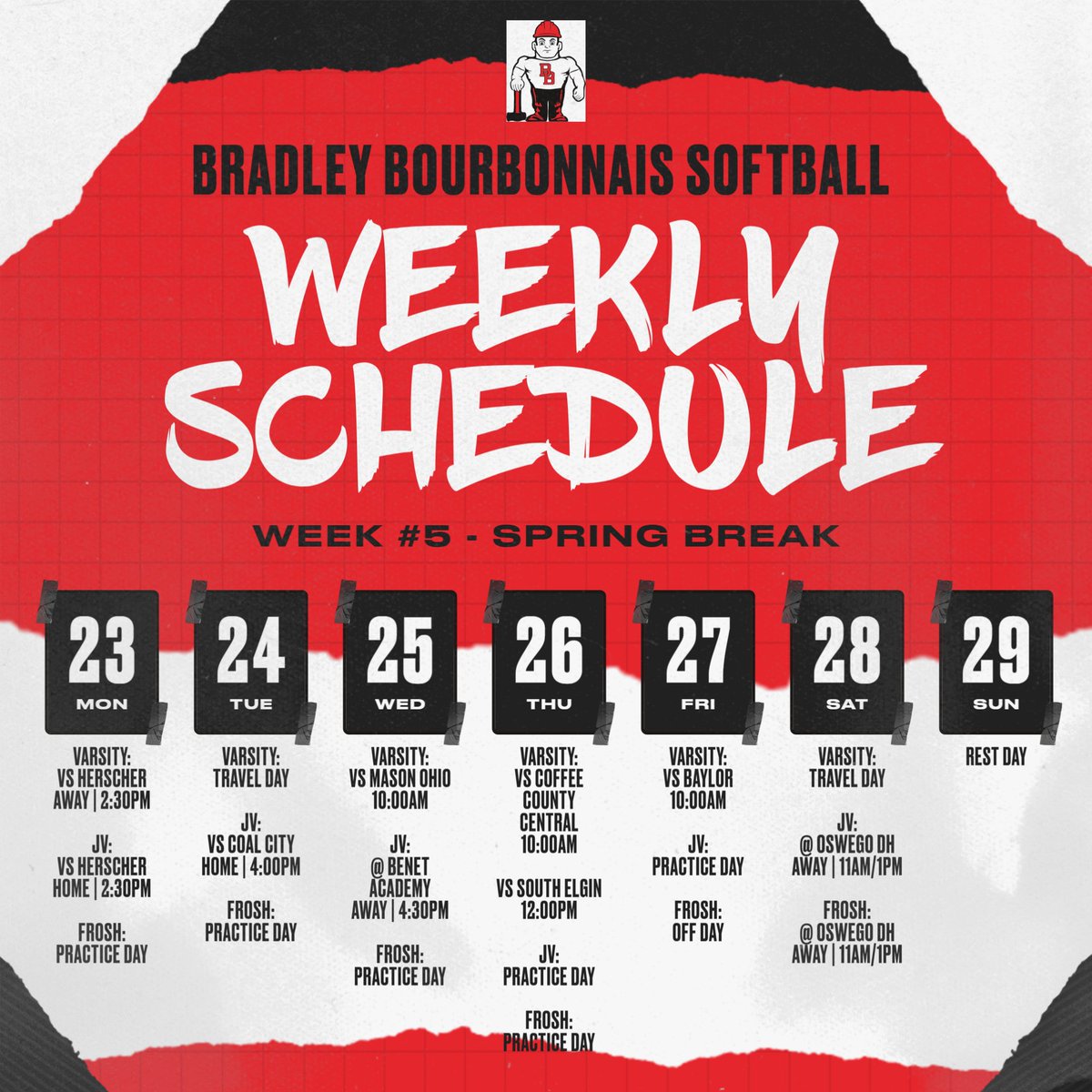 BBCHS Softball tweet media