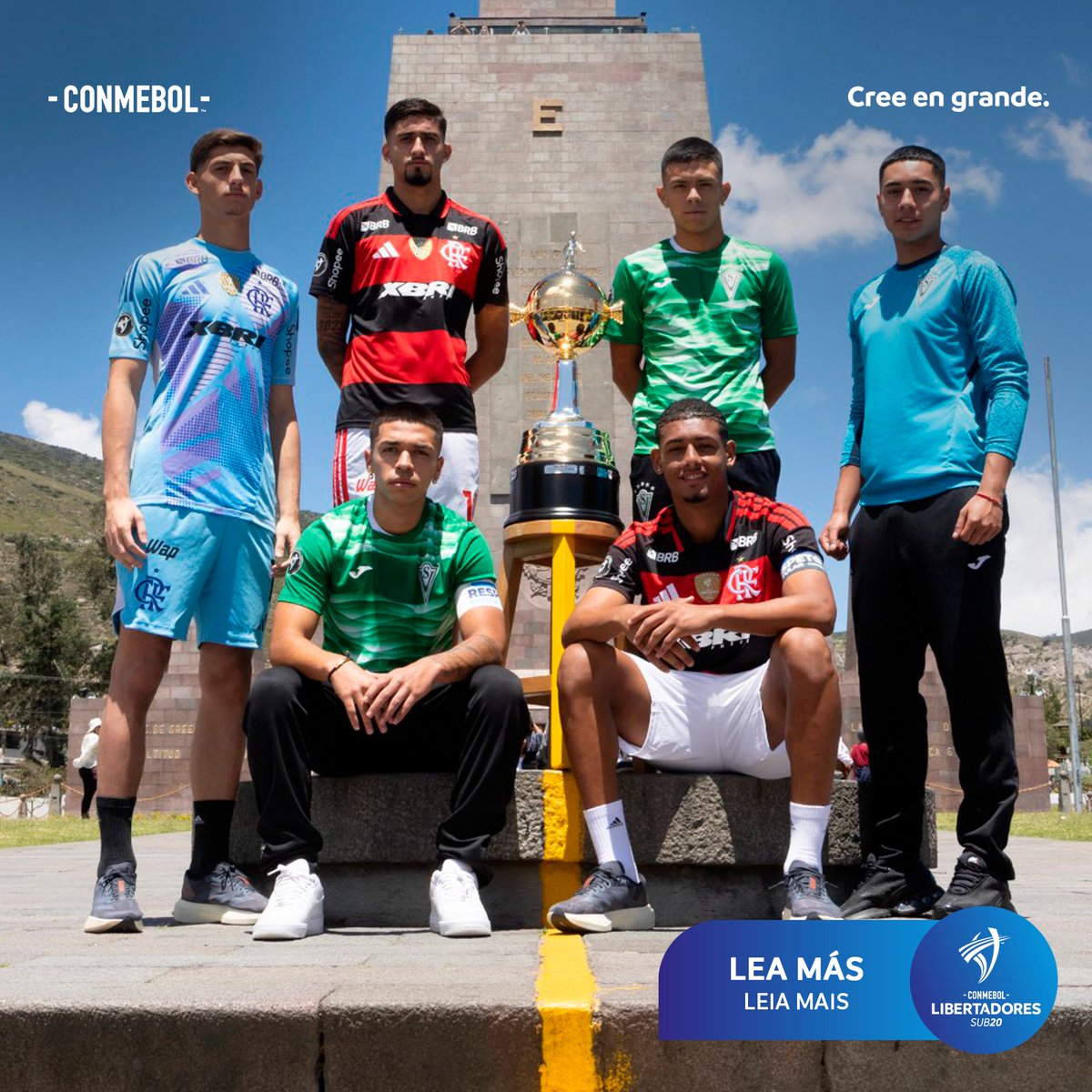 CONMEBOL's tweet photo. Se define el título en la CONMEBOL @LibertadoresU20  🇧🇷🇨🇱

#CreeEnGrande