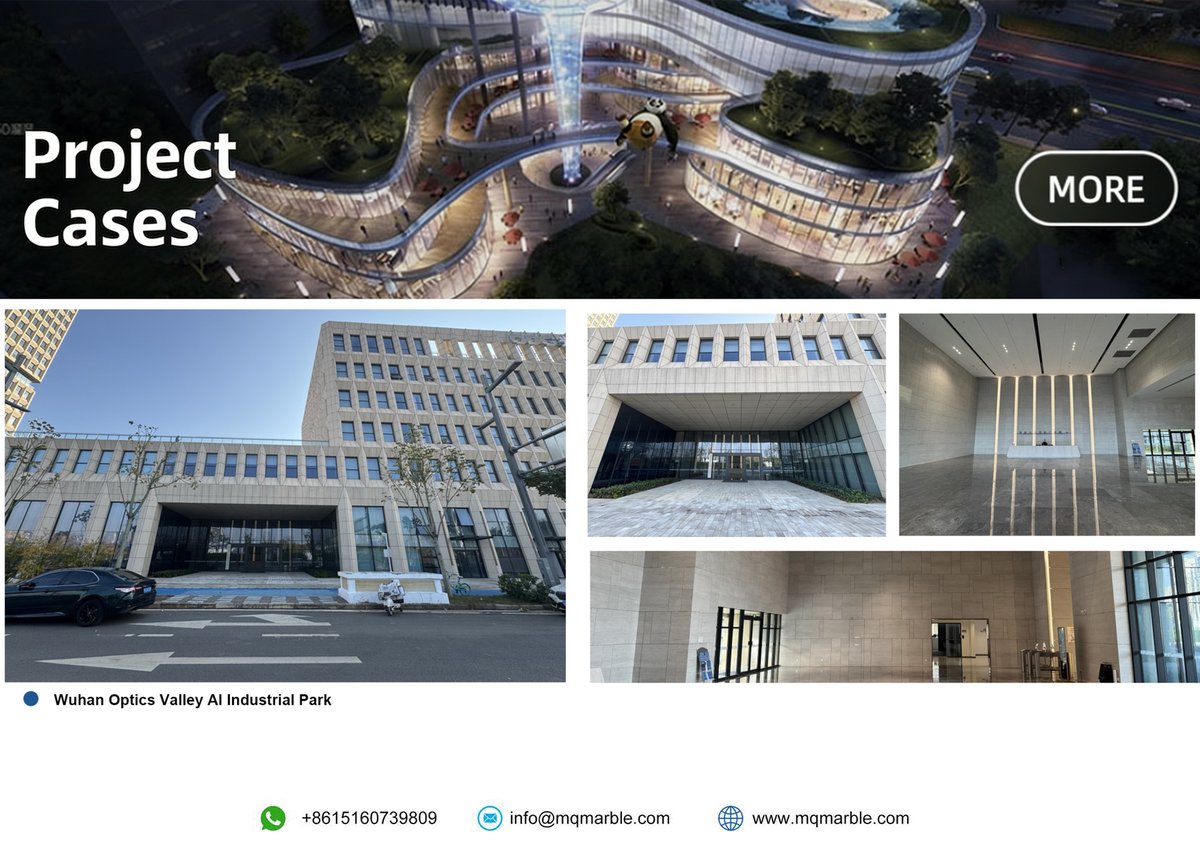 MQStoneXM's tweet image. MQ STONE | Oriental Travertine x Wuhan Optics Valley AI Industrial Park

#OrientalTravertine #MQSTONE #WuhanOpticsValley #AIIndustrialPark #NaturalStoneFacade #StoneForInnovation
wa.me/8615160739809， E-mail: info@mqmarble.com
mqmarble.com/exclusive-trav…