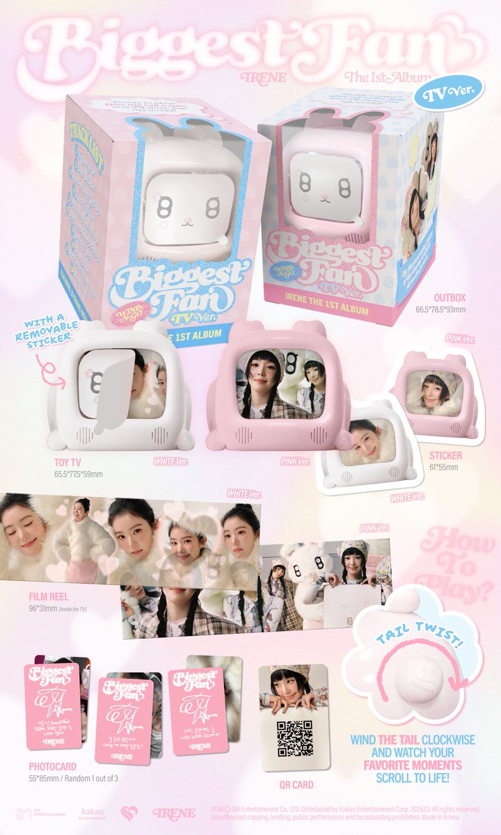 Album Details (TV Ver.)

IRENE The 1st Album 【Biggest Fan】
➫ 2026.03.30 6PM (KST)

💿Pre-order
IRENE.lnk.to/BiggestFan

#IRENE #아이린
#BiggestFan #IRENE_BiggestFan
#RedVelvet #레드벨벳