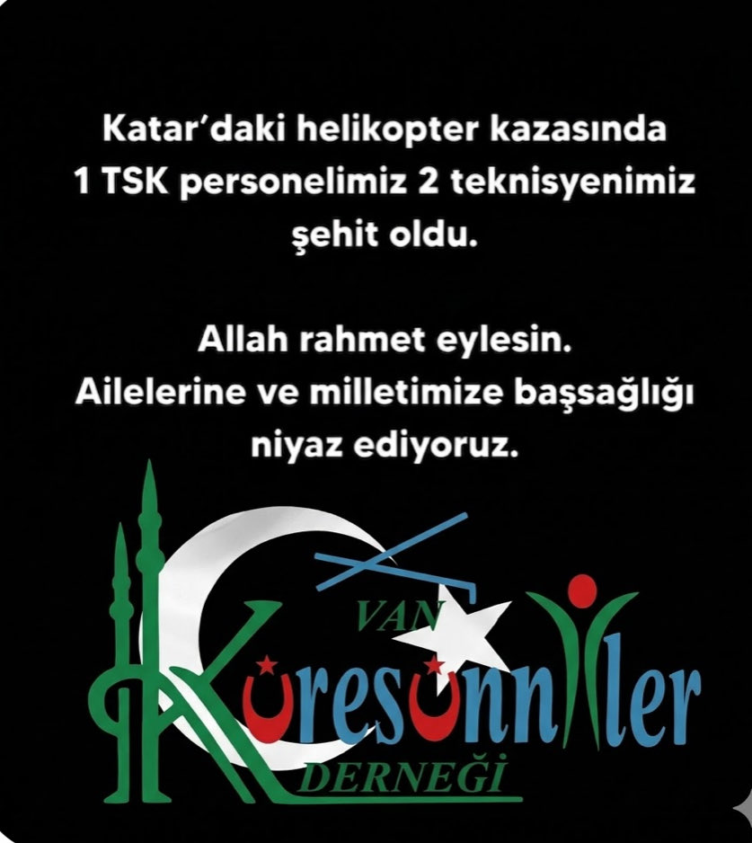 vankuresunniler's tweet photo. Şehitlerimize rahmet,aziz milletimize başsağlığı diliyoruz. https://t.co/yLk3KWIKay