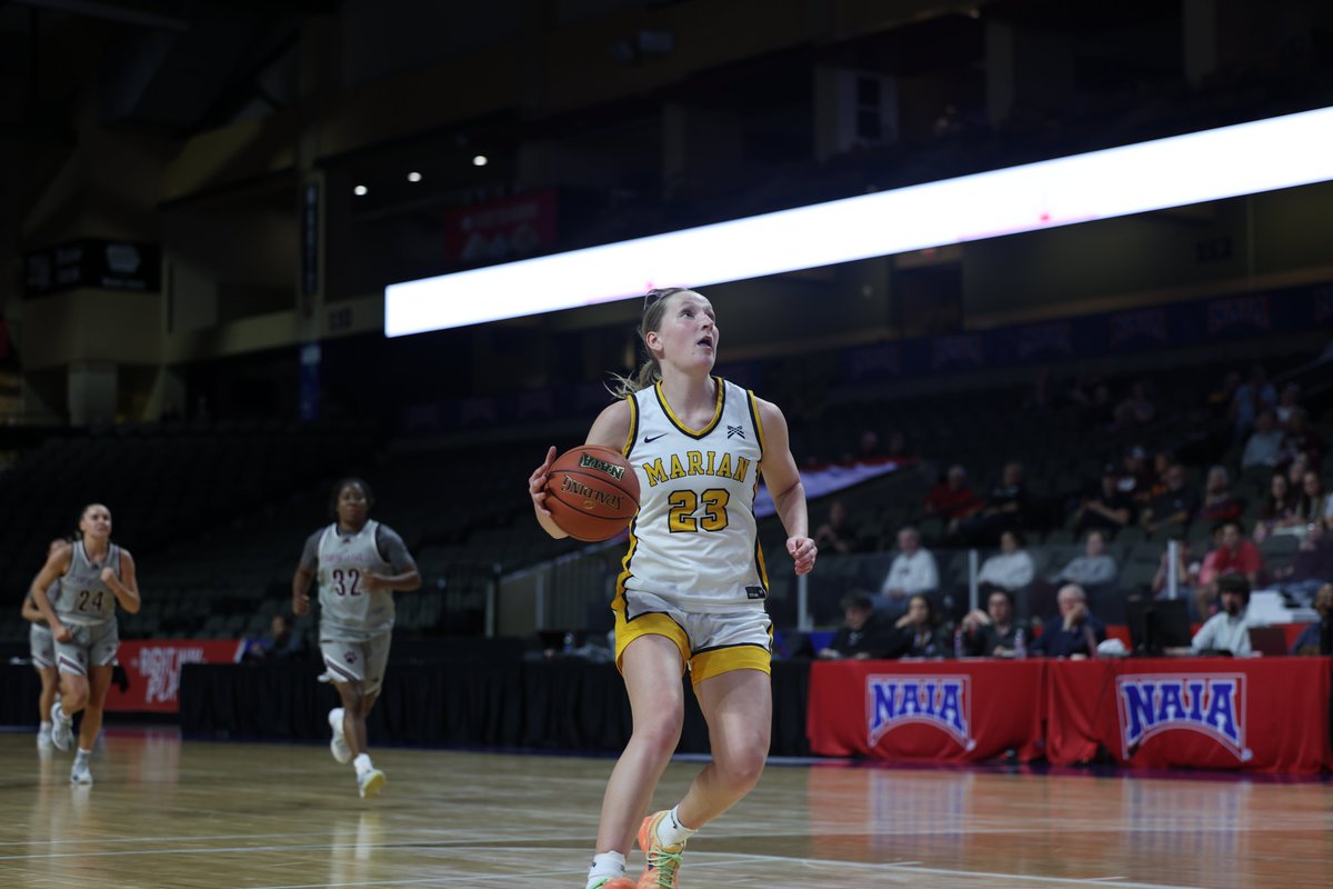 MUKnights's tweet photo. Got the semifinalist trophy secured, but they want more!

Take a look at some of the best shots from last night's win for @MarianUnivWBB over Campbellsville!
https://t.co/7gWUfnFd9p https://t.co/6F3JCJGtzZ