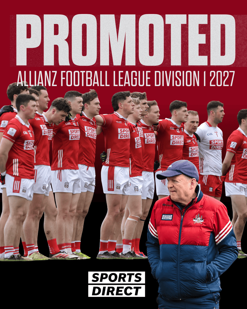 Huge congratulations to our footballers on securing promotion to Allianz Football League Division 1 for 2027! 👏🔥

A fantastic achievement and a testament to the hard work, commitment, and resilience shown throughout the campaign