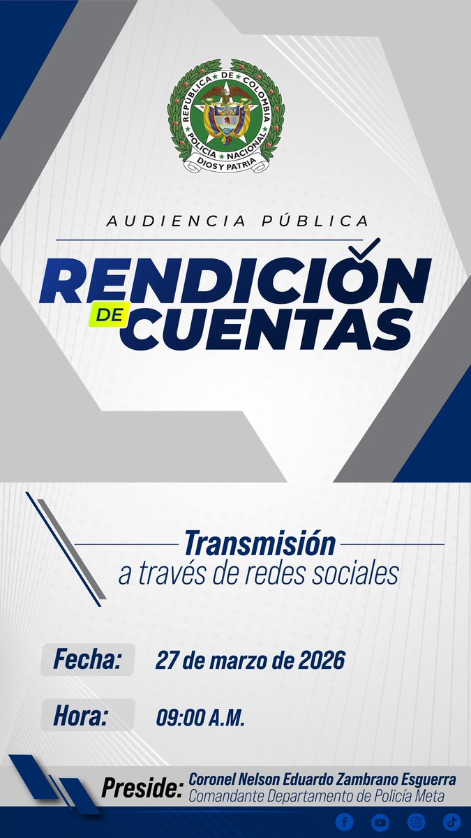 Departamento de Policía Meta tweet media