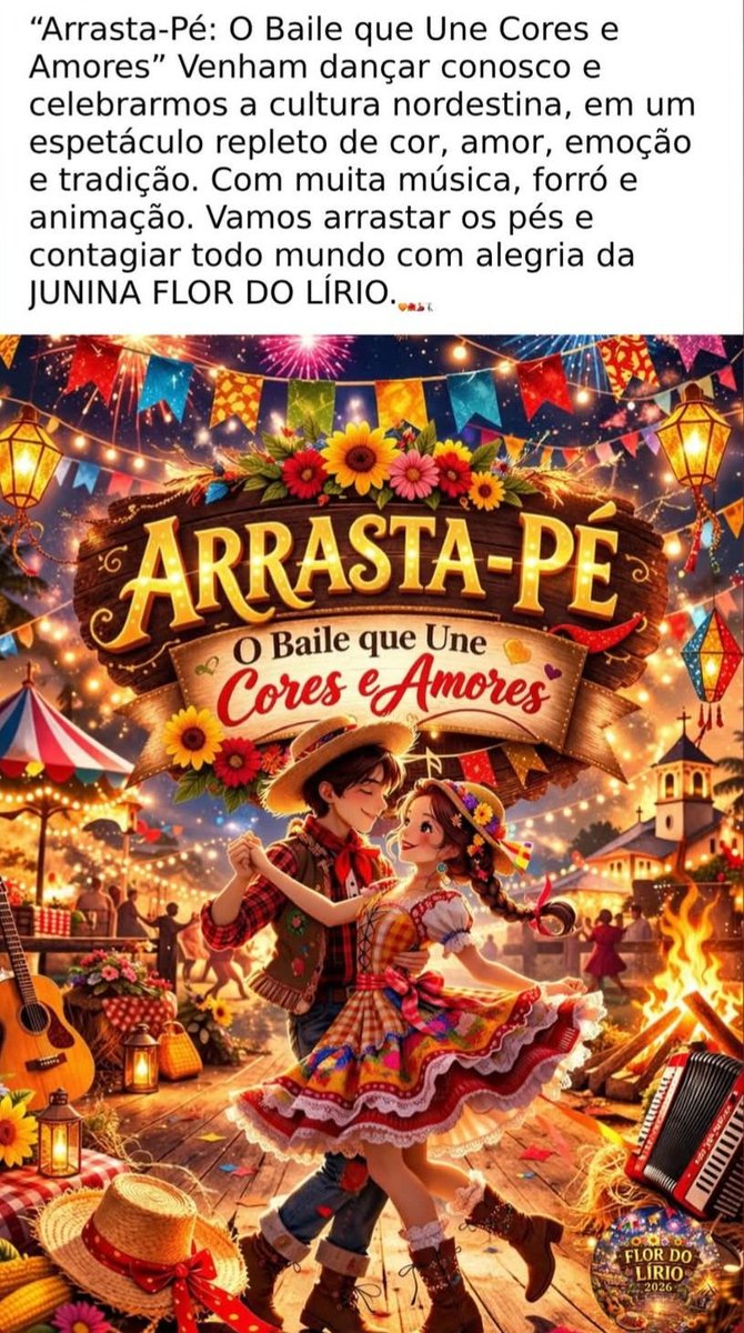 Quadrilha Junina Flor do Lírio tweet media