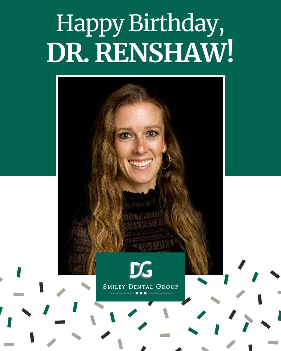 Happy Birthday, Dr. Renshaw! Your thoughtful approach and dedication to patient comfort make a meaningful difference every day. We are grateful for your leadership and the care you provide!