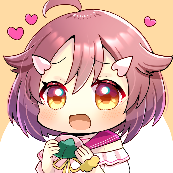 「今日は #さくらの日 ですね 春になってくると桜餅食べたくなってきちゃう…!! 」|ヒヨヨ@skeb募集中のイラスト