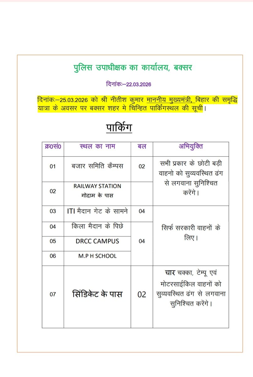 District Administration Buxar tweet media