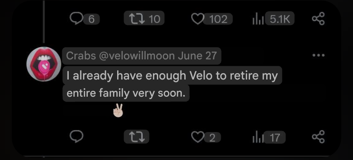 VELO is a privilege tweet media