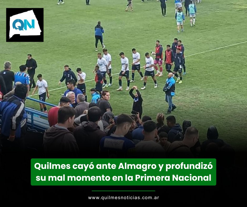 El Cervecero cayó 1-0 como visitante y sigue sin encontrar regularidad en el torneo
#Quilmes #PrimeraNacional #QAC