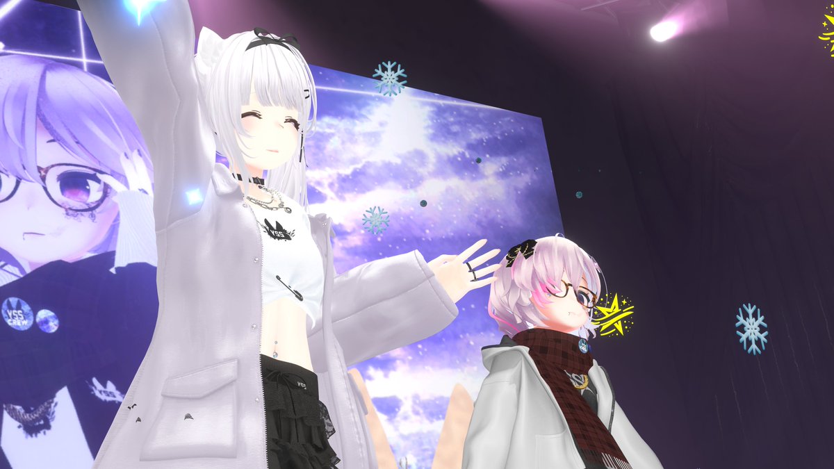 nagyu_dayo's tweet photo. 今日もいっぱい歌って踊って騒いだ！
新曲のMercury聴けたし最高だった！
また次のライブがたのしみだーー！✨
#YSS_VRC 
#口ステラ 
#HakoStella https://t.co/OctfQap5TX