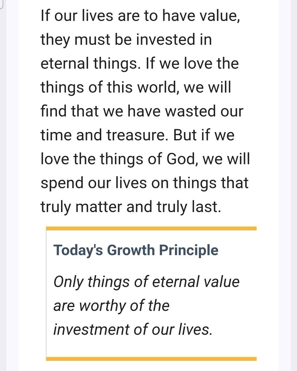 Randchunk86's tweet photo. Heavenly Father,
Thank you for this message from @PaulChappell. Please help me to find and focus on those things which are of eternal value. To You, Lord Jesus, be all Glory! https://t.co/u8cofc410P
