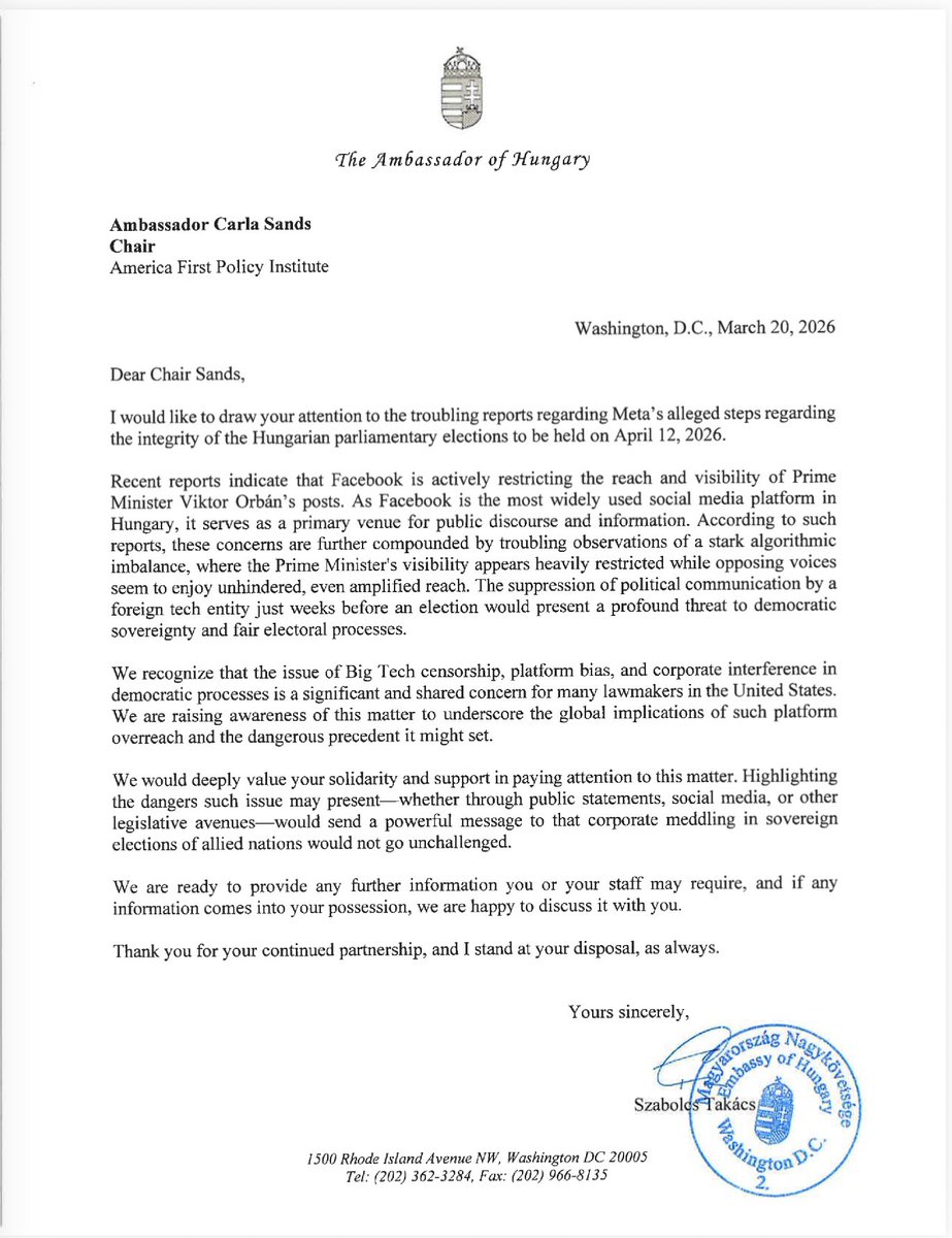 Carla Sands tweet media