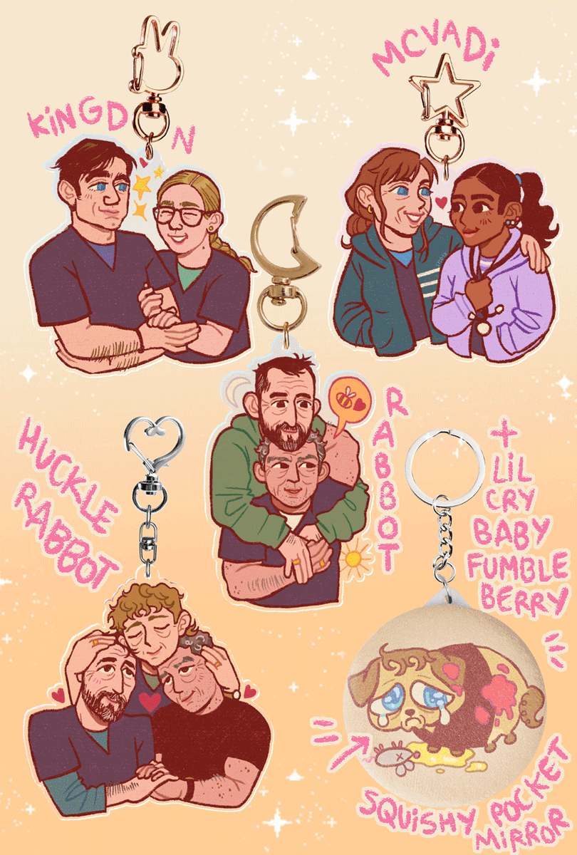 Here's the whole collection! I was so stressed out dropping them all, I hope you'll like them as much as I do 🥹💖💖💖 again, thank you for your support with this project of love! ✨acggoods.com/store/stc019 ✨