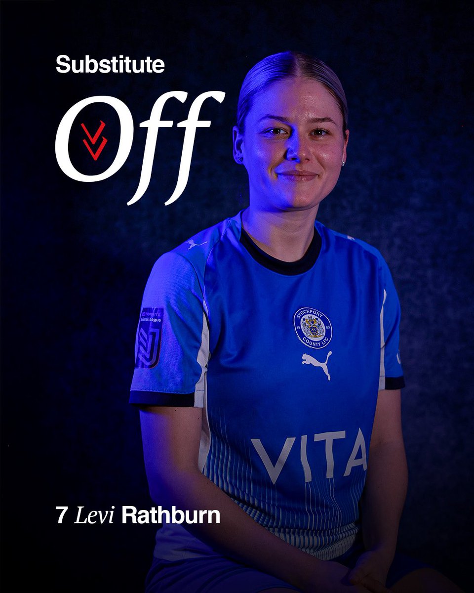 SCLadiesFC's tweet image. First substitution for County Ladies 🔃

🔵1-0🔴 [58’]

#StockportCounty #uth
