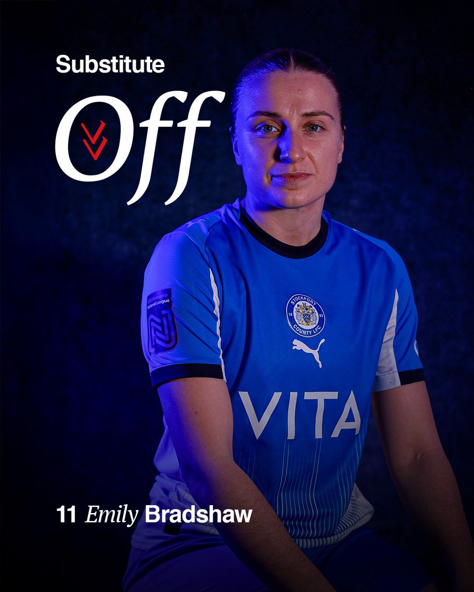 SCLadiesFC's tweet image. Another substitution for County 🔃

🔵1-0🔴 [61’]

#StockportCounty #uth