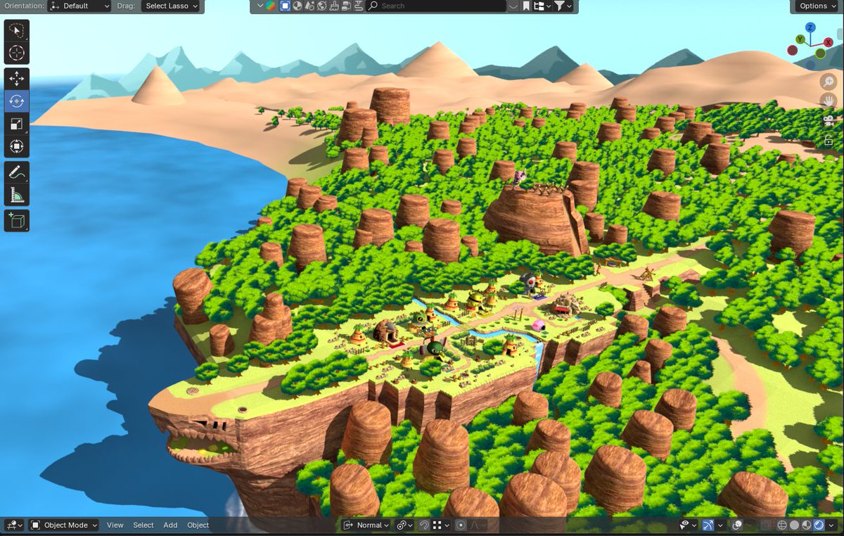 coolslayer5's tweet photo. I made a small render before but I'm curious how many would like to see a 3d rendition of the whole hub area from the pokemon explorer games.
I'm close to done with only needing to touch up the town add some foliage to the shark home and model the beach
#pokemon #pmd https://t.co/sxd5jifiWd