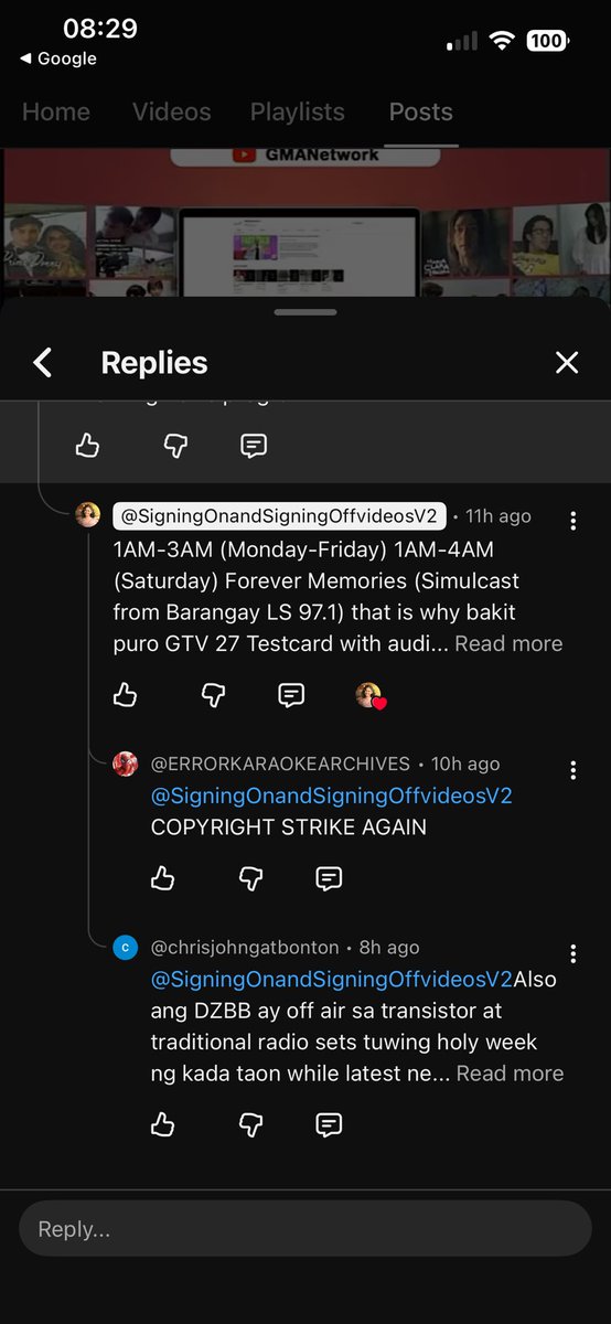 SignOnOffVid2's tweet photo. @TeamYouTube This certain user needs to be taken down on YouTube keeps harrassing others, threatening to get copyright strike (by trying to abuse copyright tool) (Which is violation of YouTube’s Terms of Service) and also keeps stealing VCD Videos from others https://t.co/vk3jdh2pgb
