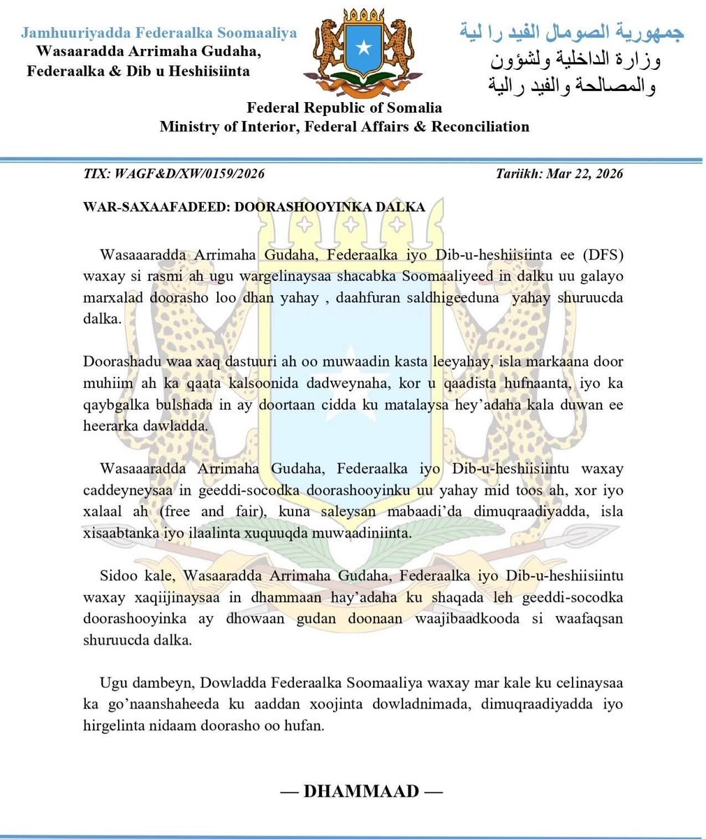 AddeMustafa's tweet image. #XAMAR: KOOXDDA XARAASH QARAN Dalku wuxuu geleyaa doorashooyin toos ah oo qof &amp;amp; cod ah, haloo diyaar garoobo. Ciyaar ayaa bilaabatay caawa, aan aragno meeshay ku dhamaato.
