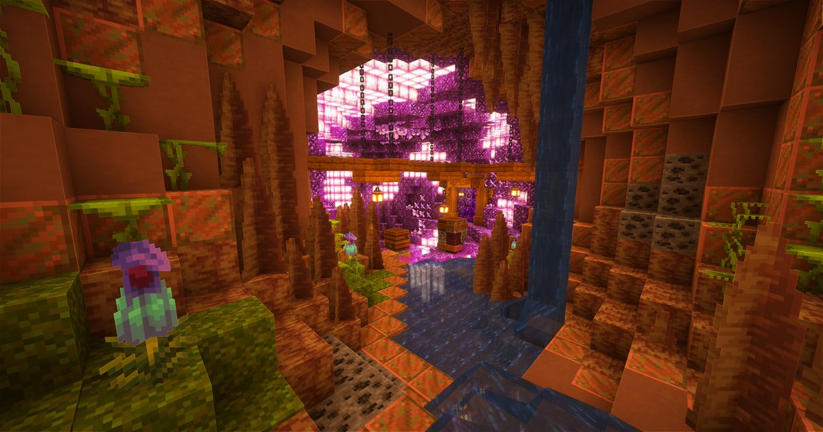 first__studio's tweet photo. Mine with different biomes.   

To find all our creations : https://t.co/F5Wyo2qrYV   

Build by: warped_nylium            

#Minecraft #MinecraftBuild #Mine #BuildTeam #MinecraftArchitecture #Voxel #CustomBuild #spawn https://t.co/Te7XfDdgXg