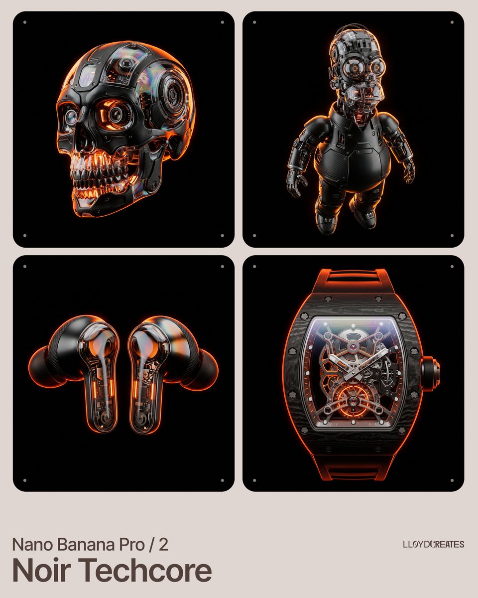 Noir Techcore render grid