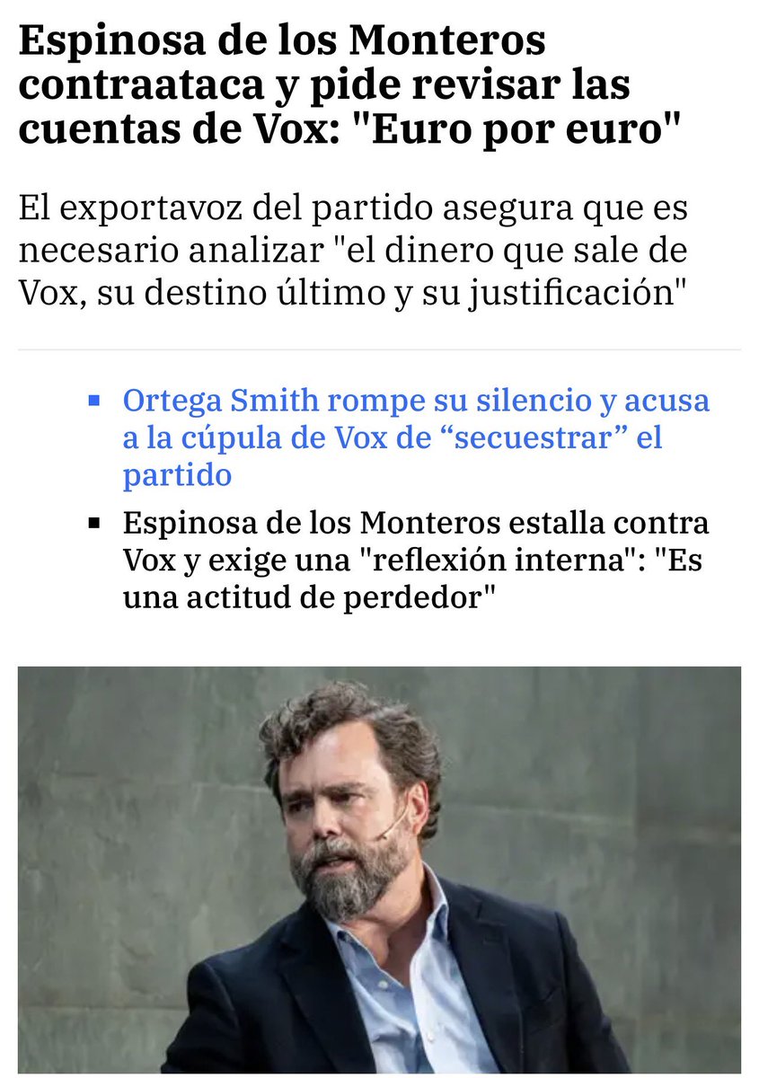 Las cuentas de VOX, como las de cualquier partido en España, las revisa el Tribunal de Cuentas… Pero yo quiero una auditoría de ATENEA: que se sepa de dónde viene el dinero y en qué se gasta. Transparencia total.💥