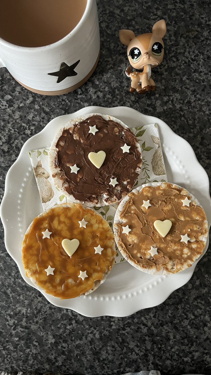 rainyoats's tweet photo. nutella, biscoff &amp; salted caramel rice cakes ☆ https://t.co/ZtSi3eLloZ