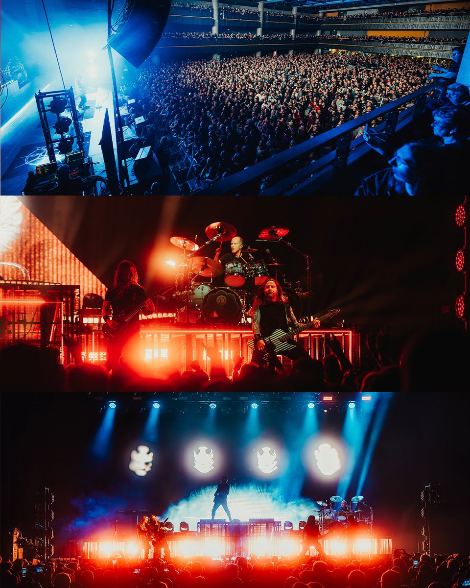Epica's tweet photo. Prague, you really spoiled us! 
So much fun and energy packed into one night 🤘

Frankfurt, you’re the final stop of this tour. Bring everything you’ve got tonight!

📷 Ilona Gerasymova https://t.co/3Wv1Qh5A5y