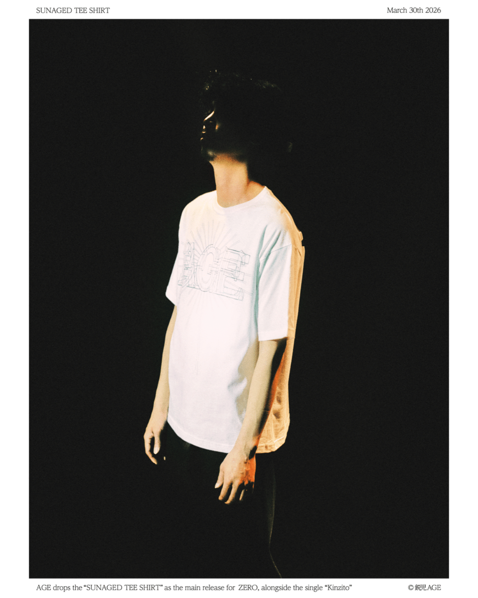 AGE2020AGE's tweet photo. ❤️‍🔥NEW MERCH❤️‍🔥

鋭児ワンマンライブ"ZERO" @ 渋谷WWWにて、NEW MERCHの販売が決定！！

Sunaged Tee（WHITE / BLACK / RED）
¥4,000

会場物販スペースにて販売

model: Kyoichi Mikuriya (vo) https://t.co/Xyu62w1hpP