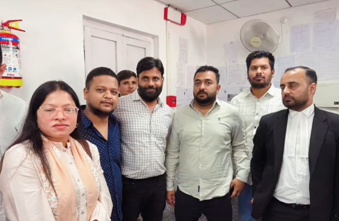 SanjeevTarnach's tweet photo. Sorry for the delayed post.

Happy to share that I was able to secure bail for Sh. @vinodtiwaricg, Joint Secretary, Chhattisgarh Pradesh Congress Committee, on 17.03.2026.
He was arrested on 13.03.2026 by the Delhi Police Special Cell in connection with a video related to PM. https://t.co/S7zV85IFwL