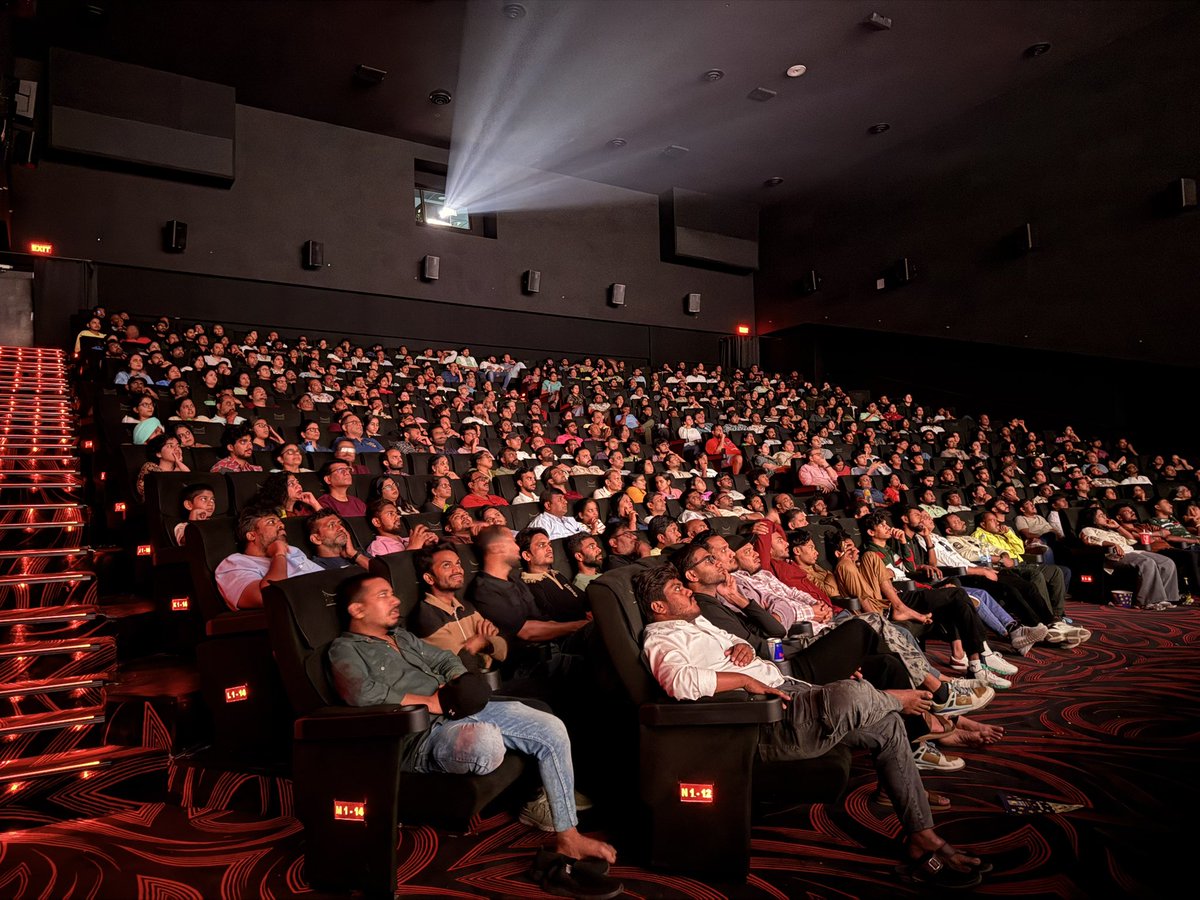 kdcloudy's tweet photo. After 20 years Prasads brings another global PLF brand to Hyderabad - HDR by Barco. 
 
#Dhurandhar2‌ was DAZZLING in this format, and it puts up a great fight to other premium formats in the country. I was so happy to be back :’)