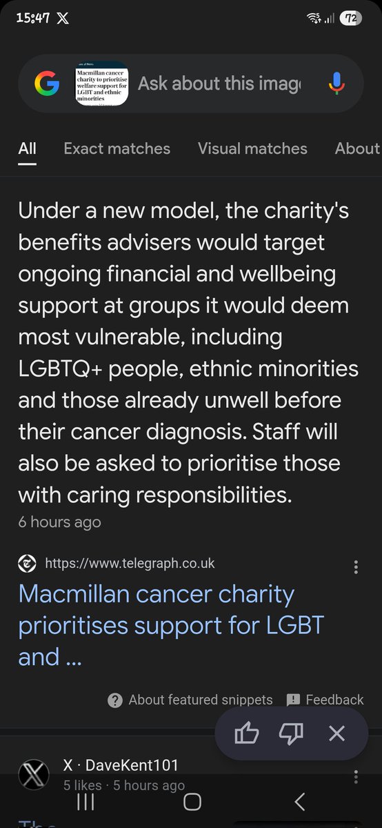 Noted. No donations to Macmillan charity anymore.....